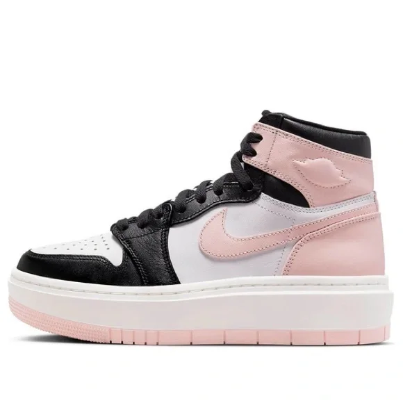 VALENTINE NIKE Womens Air Jordan 1 Elevate High Black in Atmosphere White Sail 8 - Picture 7 of 16